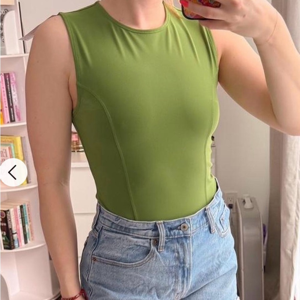 Abercrombie & Fitch Green Highneck Bodysuit